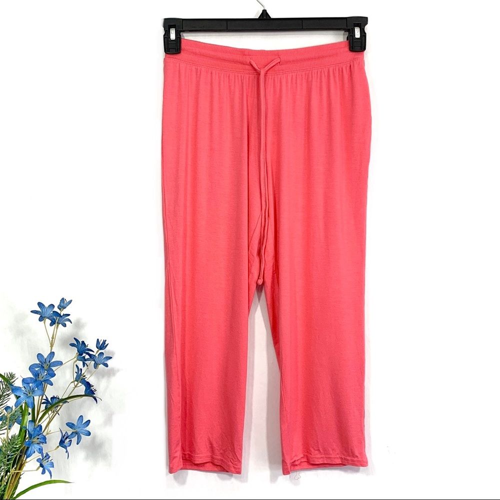 Gilligan‎ & O’Malley Women's Pink Total Comfort Collection Cropped Pajama Pants